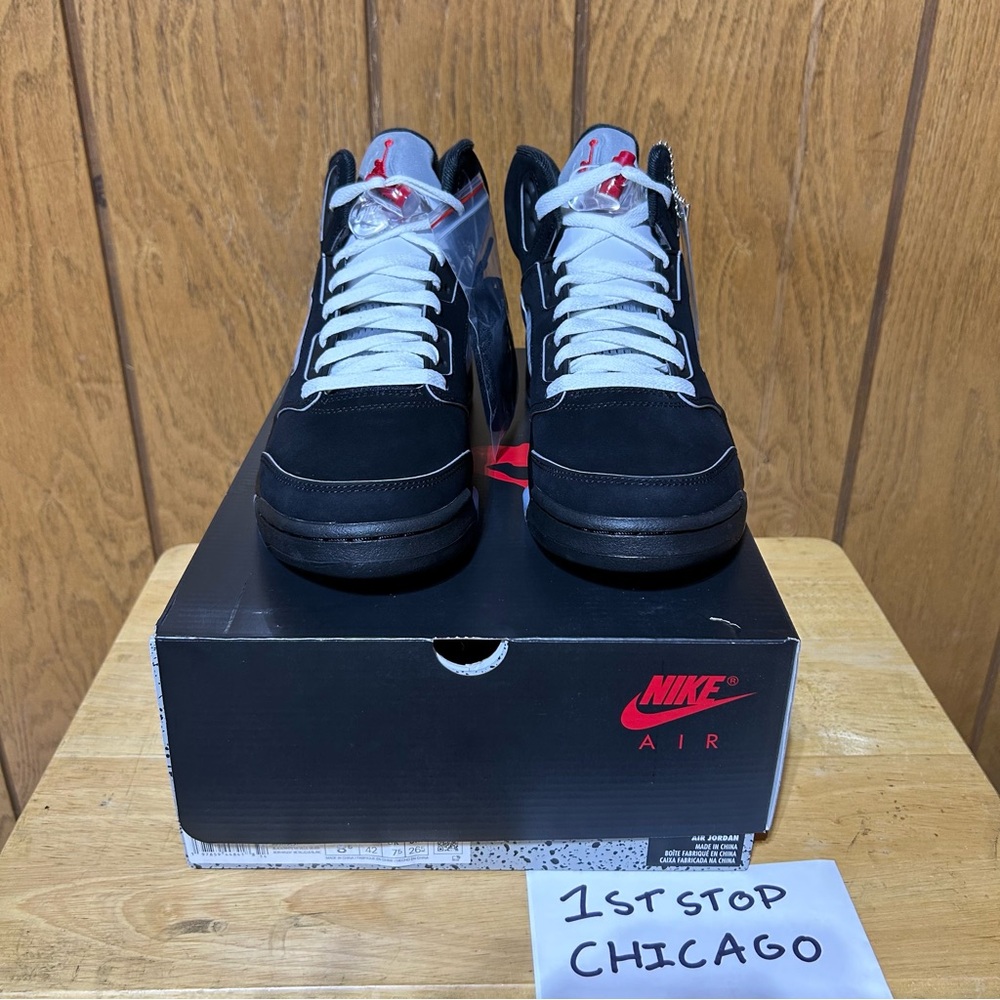 Air Jordan 5 Retro OG Black Metallic Reimagined HF3975-001 2025 Men’s 8.5 NEW - Picture 2 of 8